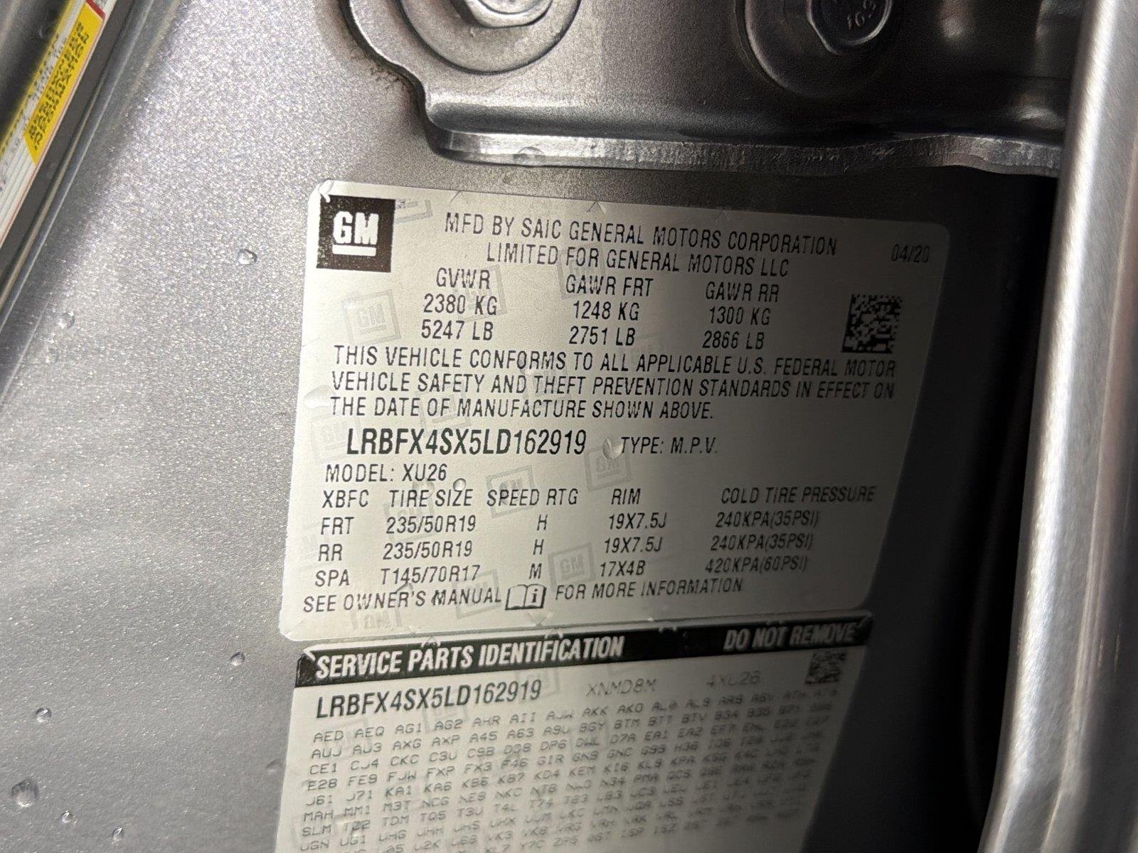 Certified Used 2020 SATIN STEEL METALLIC Buick Premium II image 35