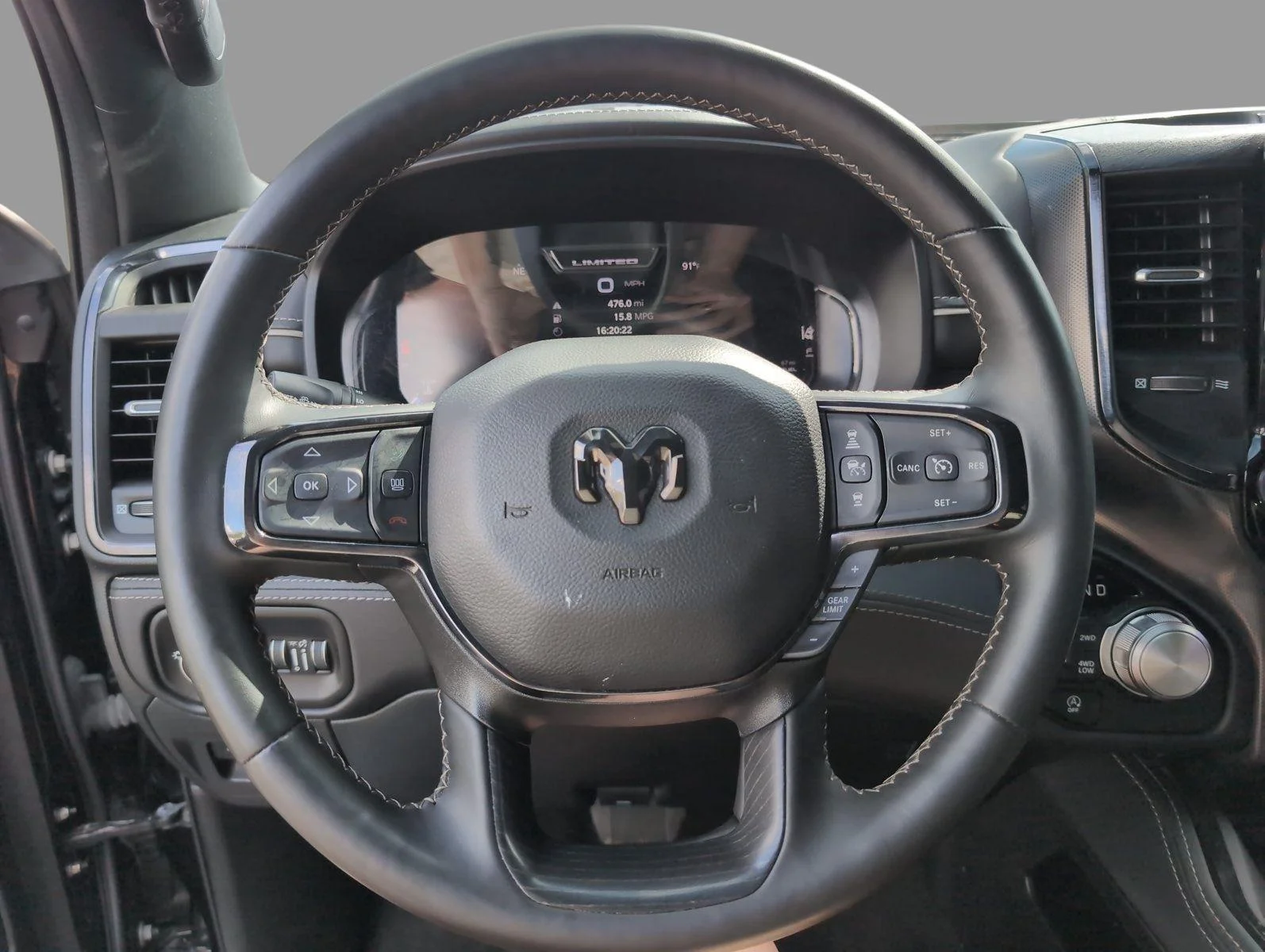 Used 2023 Diamond Black Crystal Pearlcoat Ram Limited image 30