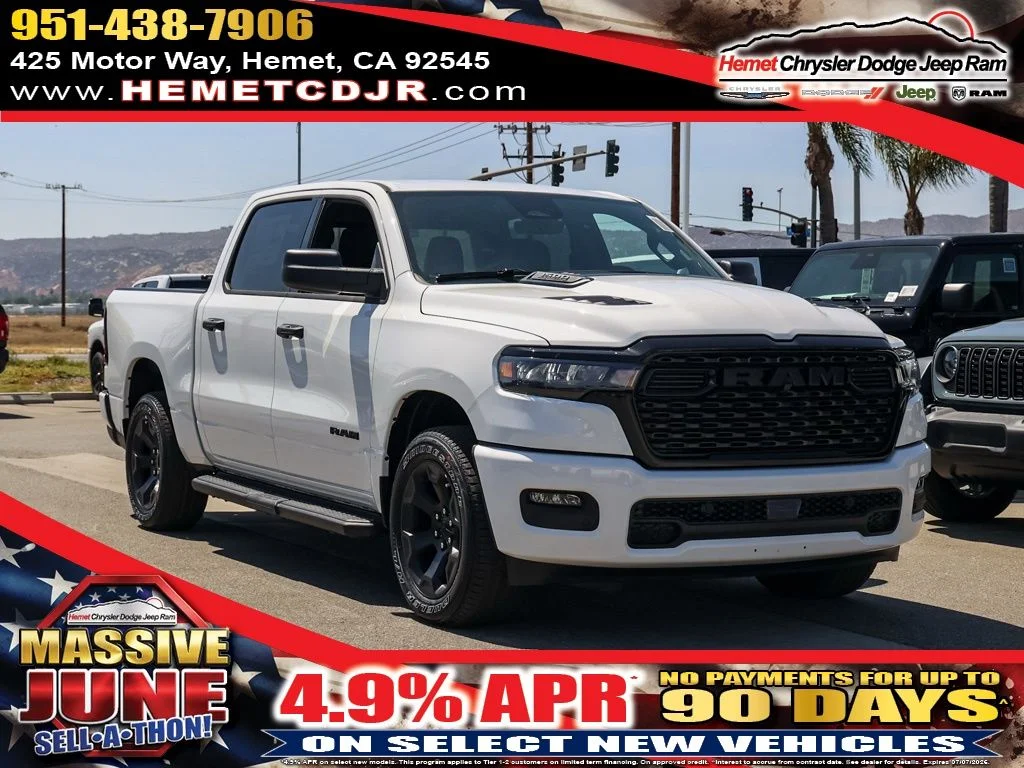 New 2026 Bright White Clear-Coat Exterior Paint RAM Black Express image 1