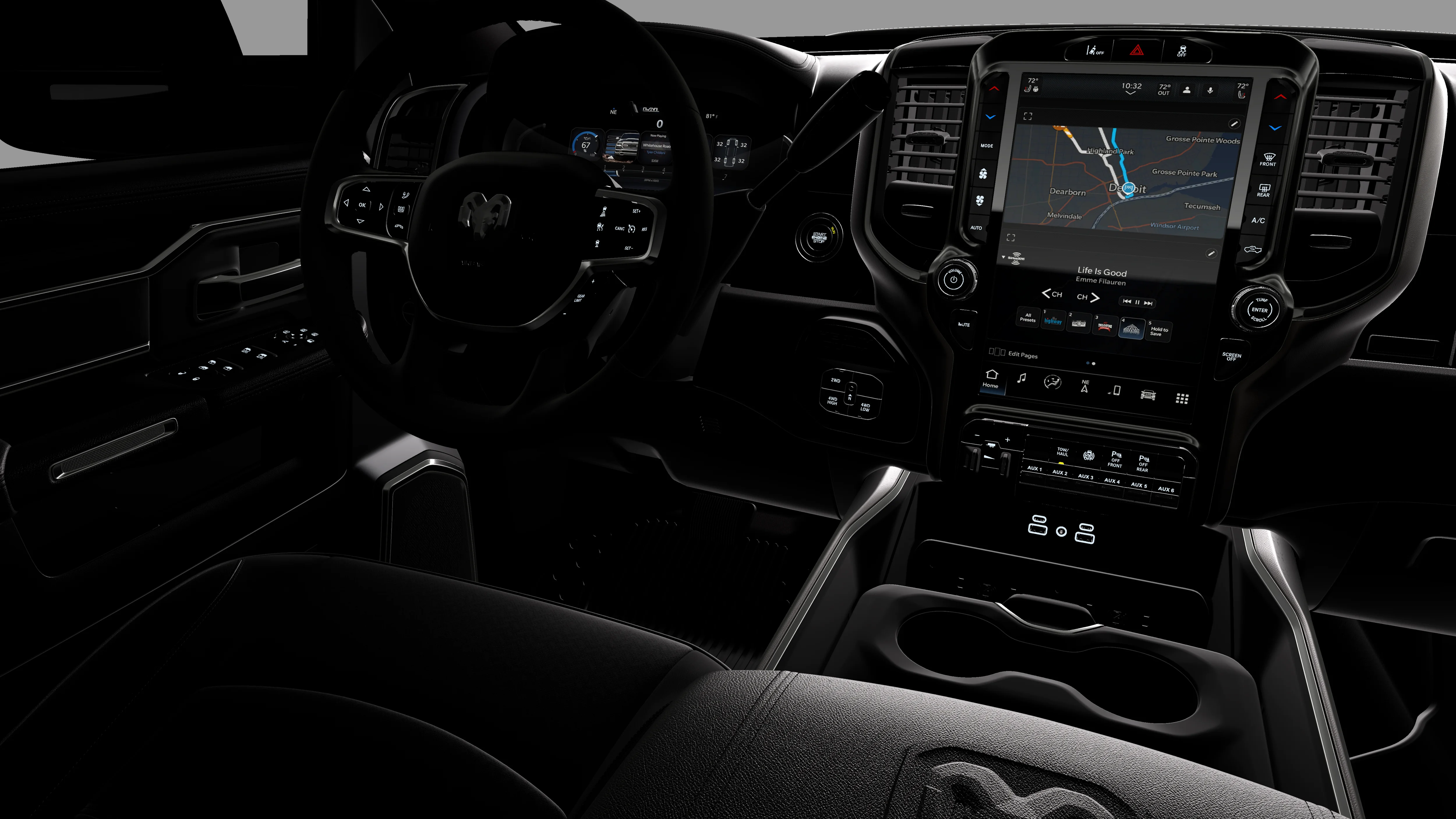New 2026 Diamond Black Crystal Pearl-Coat Exterior Paint RAM Laramie image 35