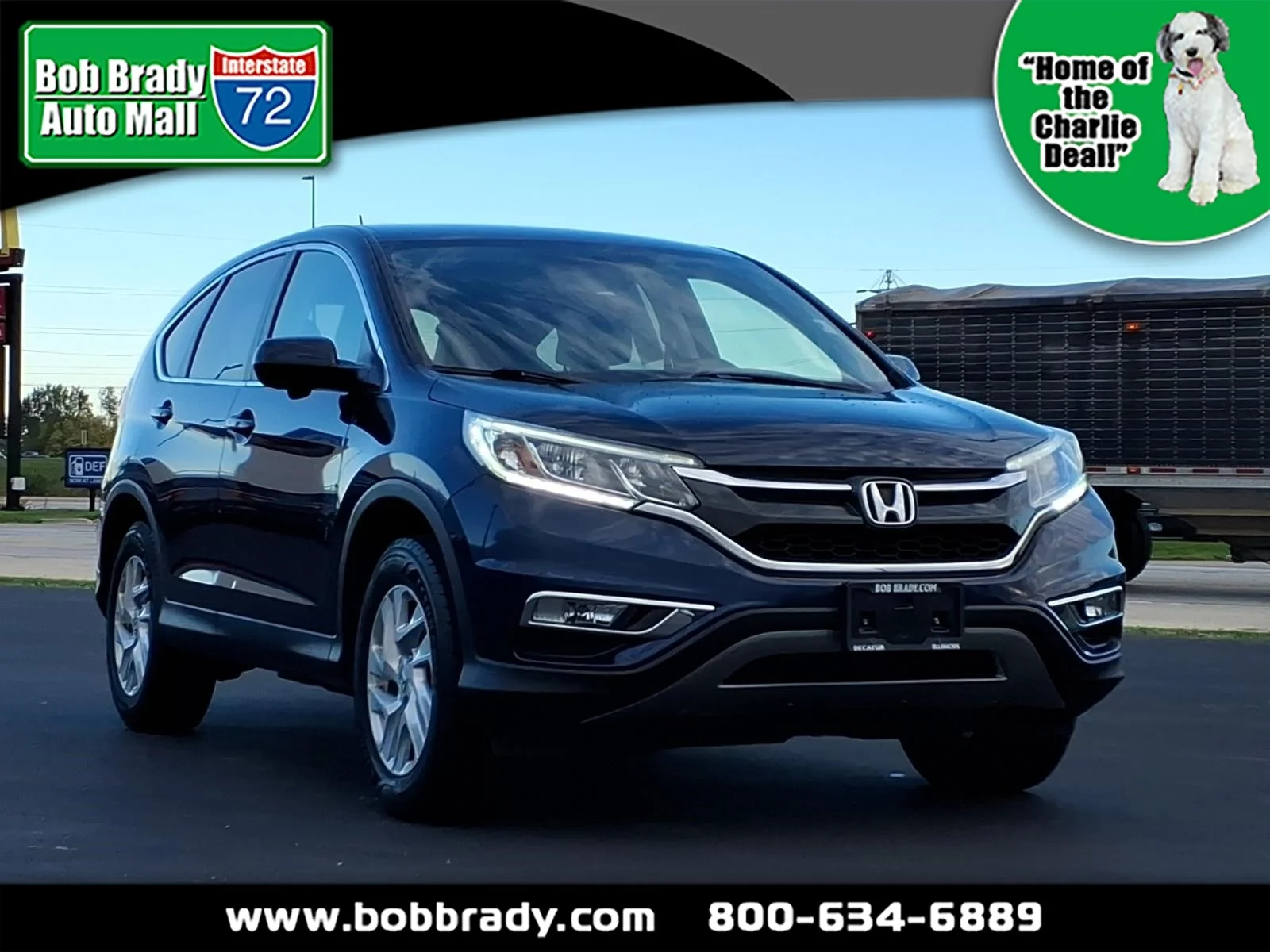 Used 2016 Obsidian Blue Pearl Honda EX image 1