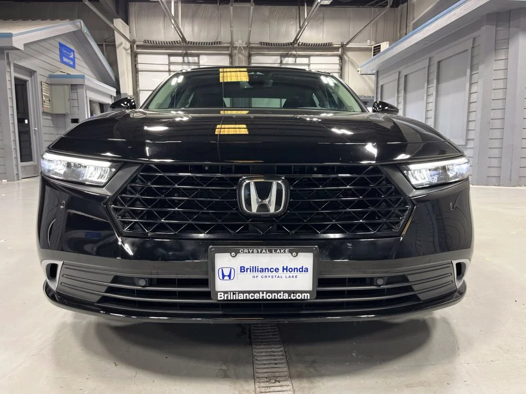 Certified Used 2025 Crystal Black Pearl Honda HYBRID TOURING image 2