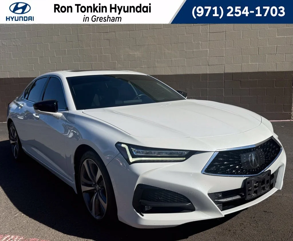 Used 2021 pewter gray metallic Acura Advance image 1