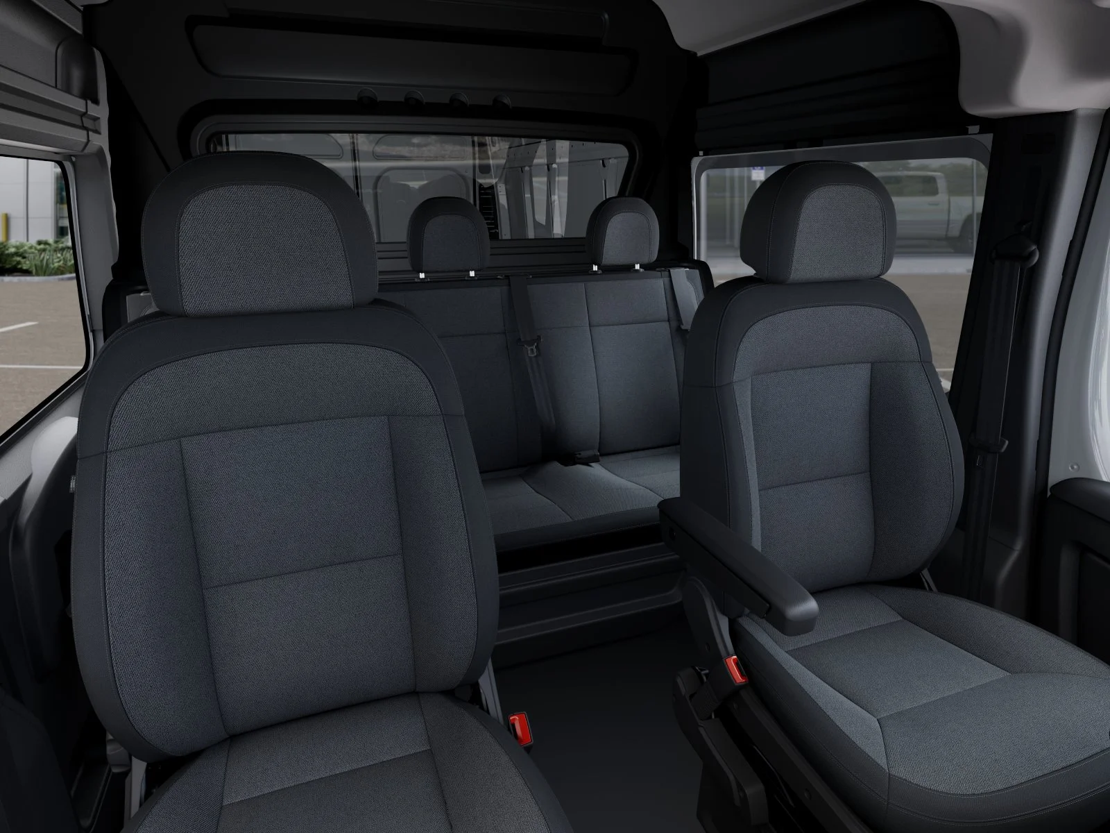 New 2025 Bright White Clearcoat RAM High Roof image 43