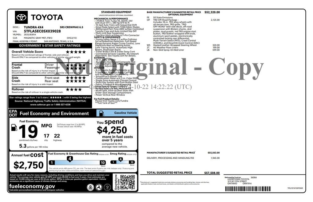 Certified Used 2025 Gray Toyota SR5 image 4