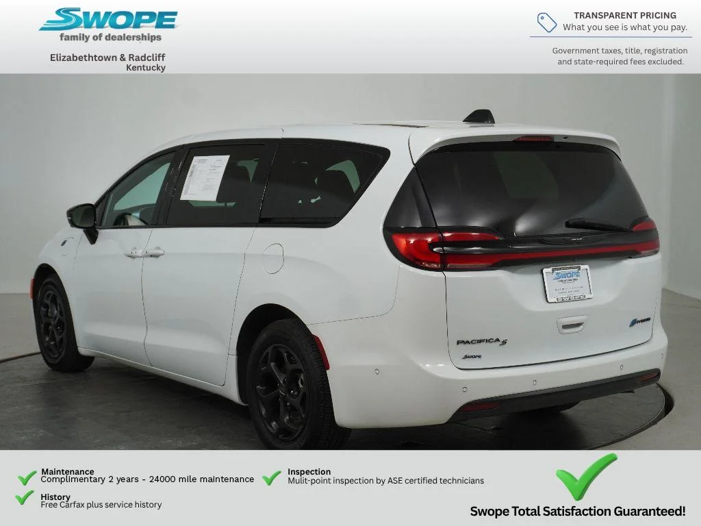 Used 2024 Bright White Clearcoat Chrysler Hybrid S Appearance Pkg image 5