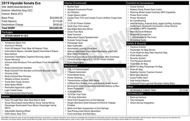 Used 2019 Gray Hyundai ECO image 9