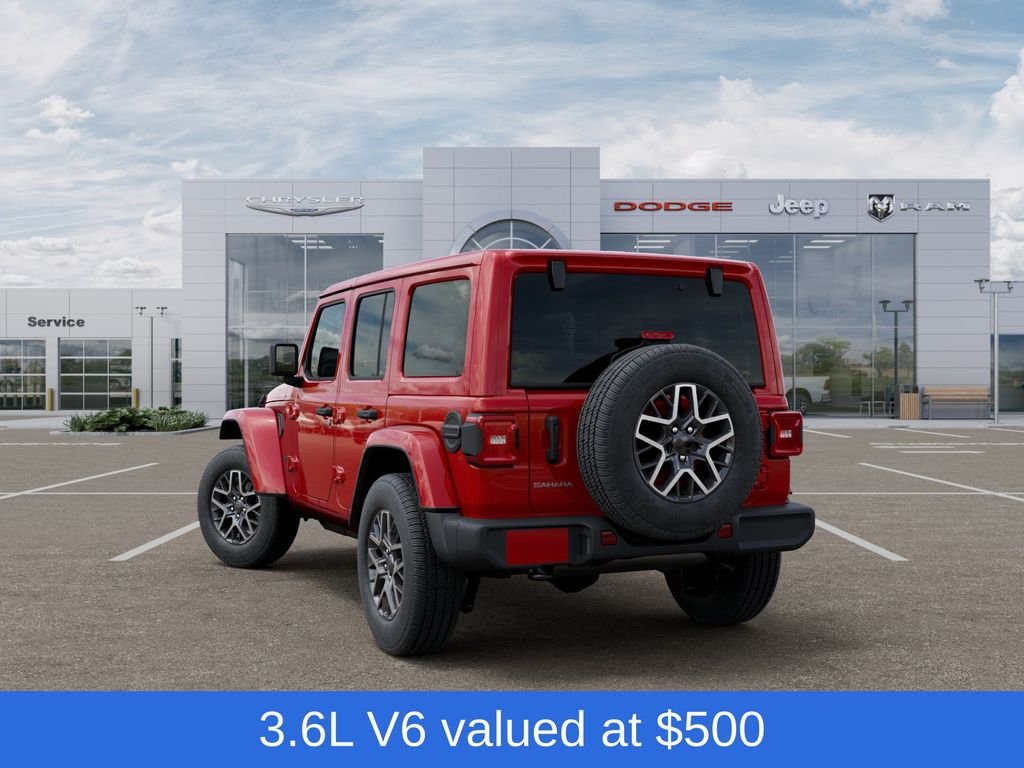 New 2026 Firecracker Red Clear-Coat Exterior Paint Jeep Sahara image 3