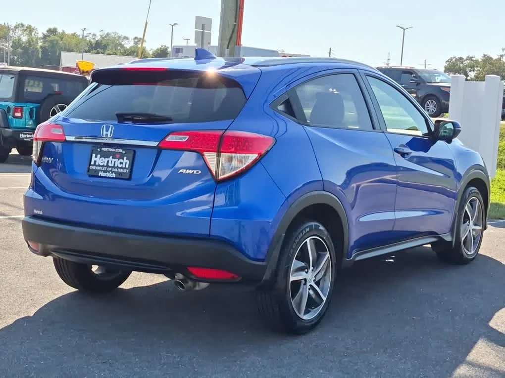 Used 2022 Aegean Blue Metallic Honda EX image 3