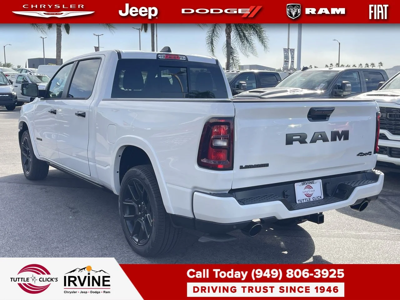 New 2027 Ivory White Tri-Coat Pearl-Coat Exterior Paint RAM Laramie image 10