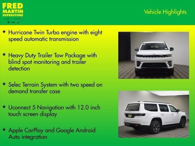New 2026 Bright White Clearcoat Jeep Grand Wagoneer image 7