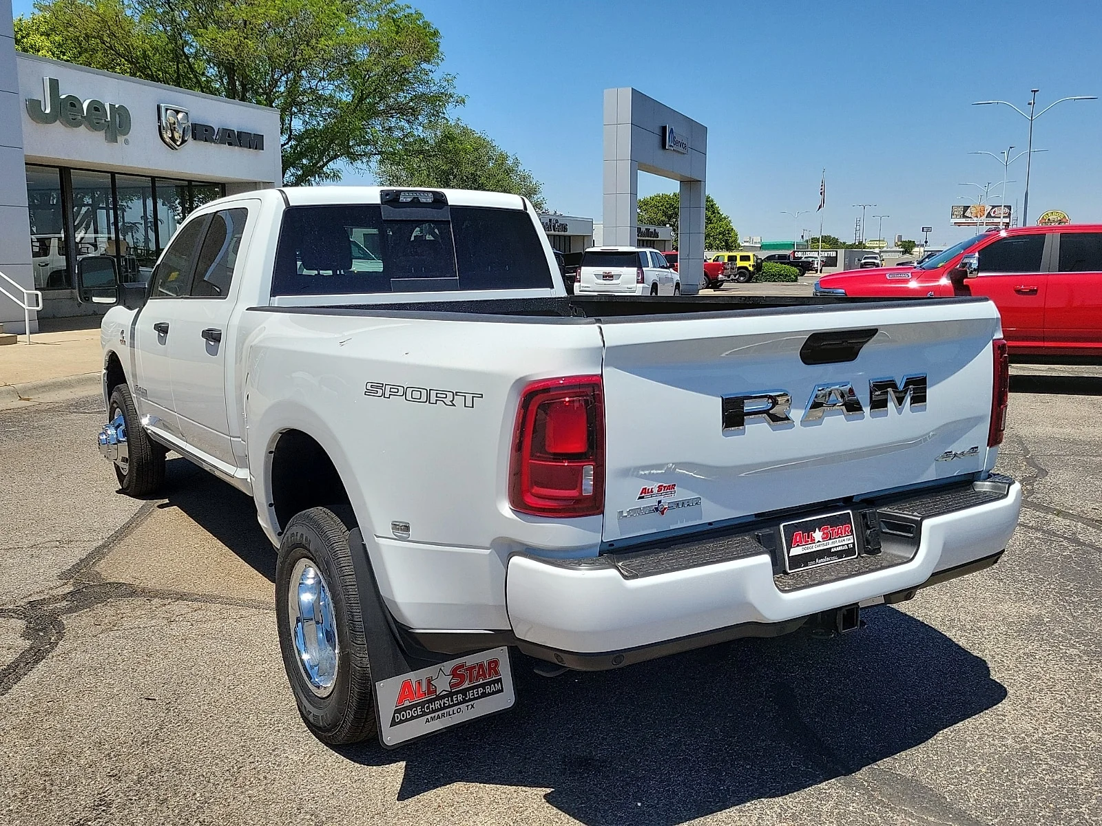 New 2026 Bright White Ram LONE STAR CREW CAB 4X4 8