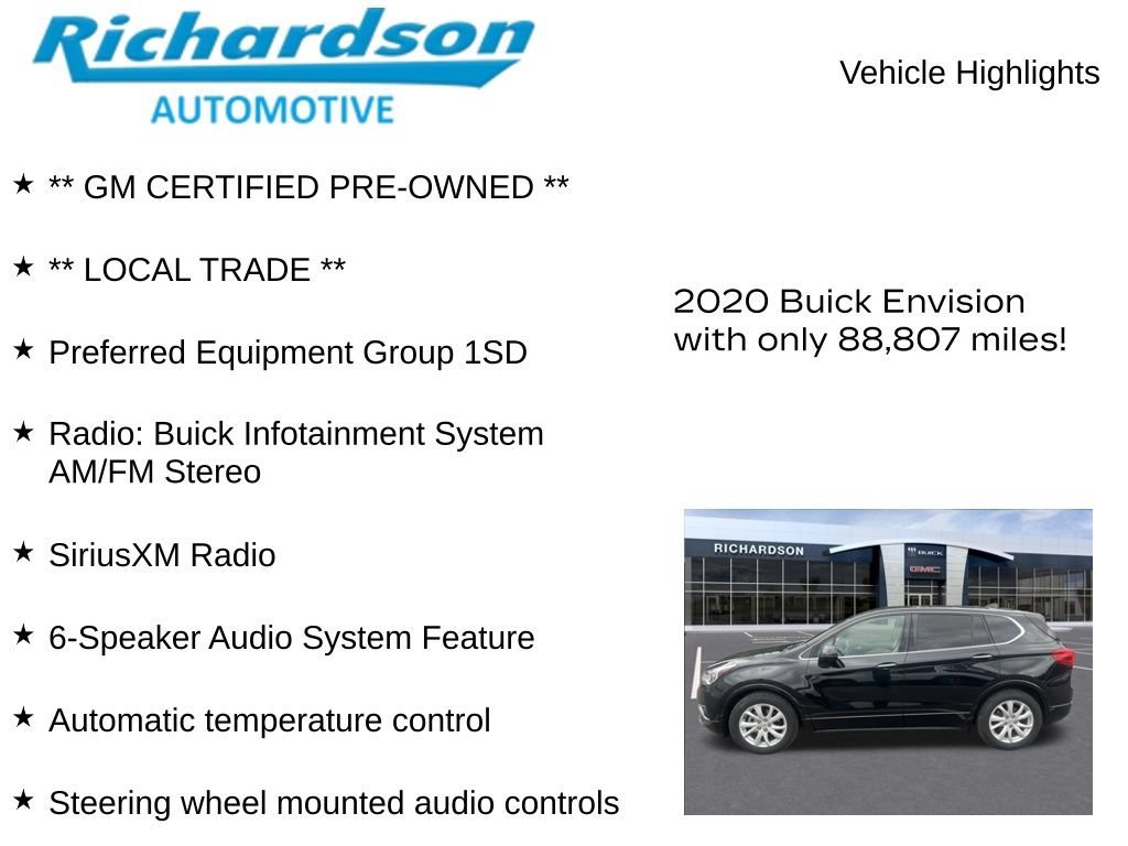 Used 2020 EBONY TWILIGHT METALLIC Buick Preferred image 11