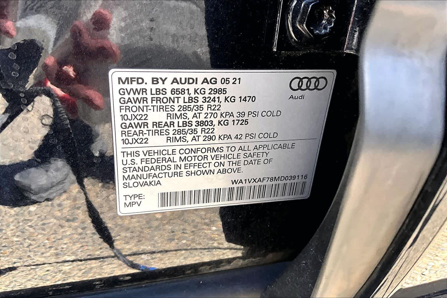 Used 2021 Orca Black Metallic Audi Prestige image 36