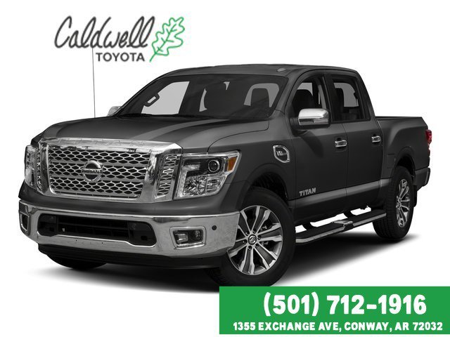 Gray (Gun Metallic) 2017 Nissan Titan Pickup Truck Four-Wheel Drive 