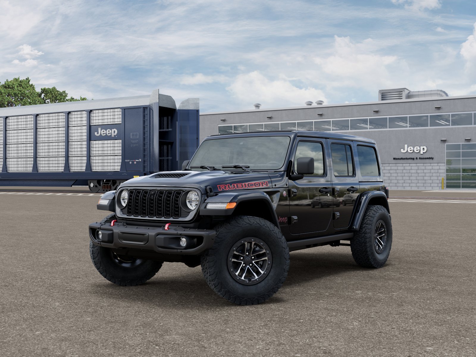 New 2026 Black Clearcoat Jeep Rubicon X image 1