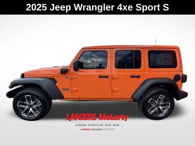 Used 2025 Orange Jeep Sport S 4xe image 3
