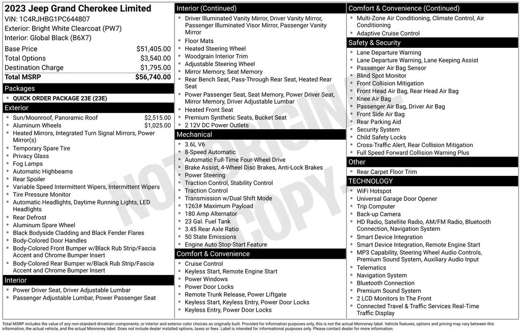 Used 2023 White Jeep Limited image 2