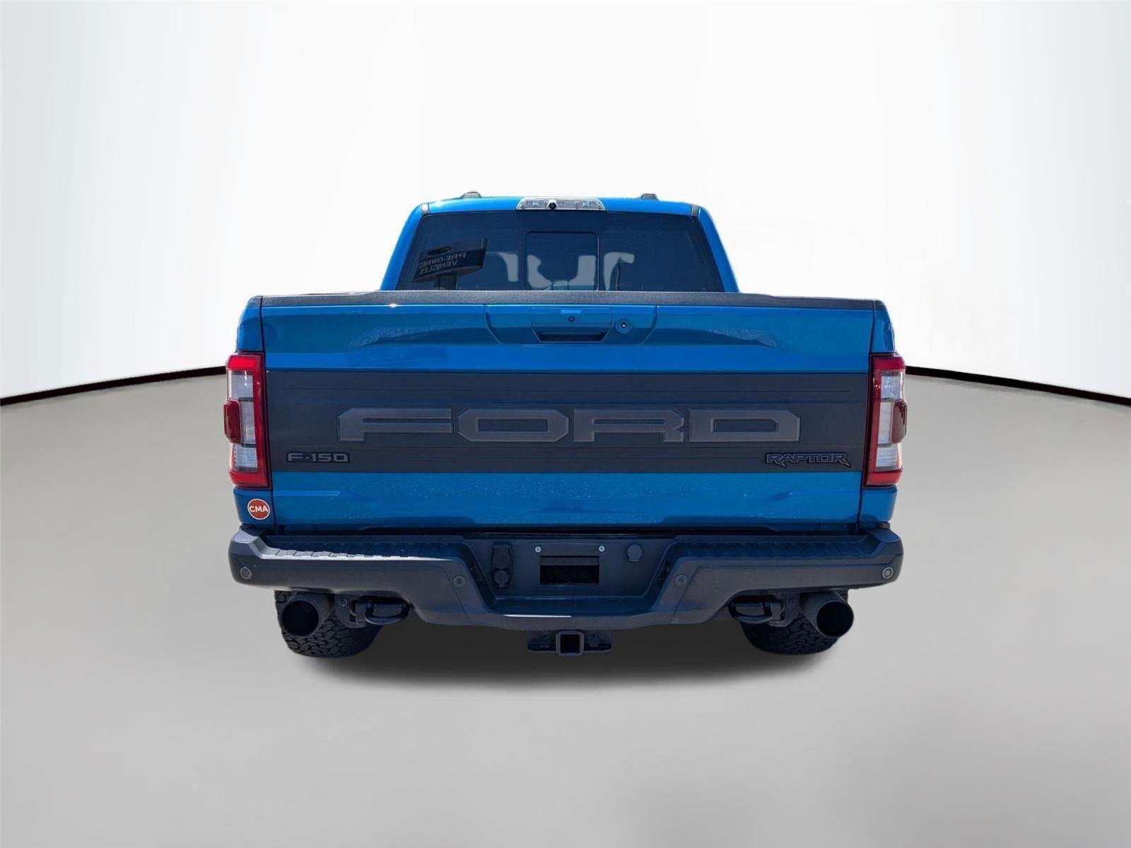 Used 2021 Velocity Blue Metallic Ford Raptor image 6