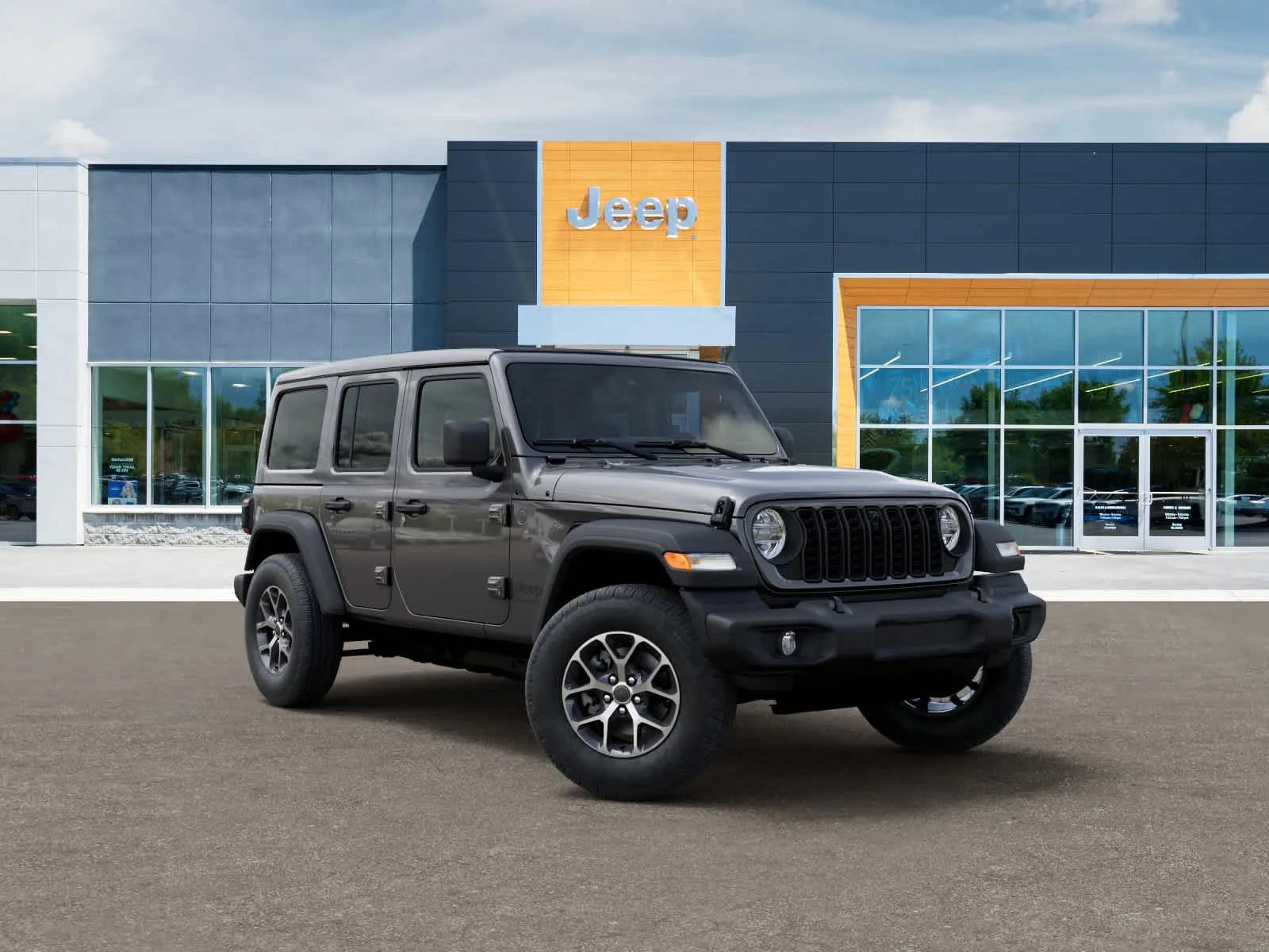 New 2025 Granite Crystal Metallic Clear-Coat Exterior Paint Jeep Sport S image 5