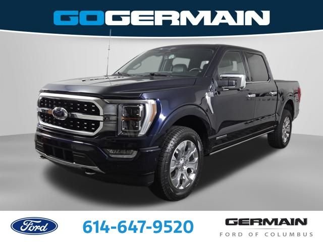 Certified Used 2023 Blue Metallic Ford Platinum image 1