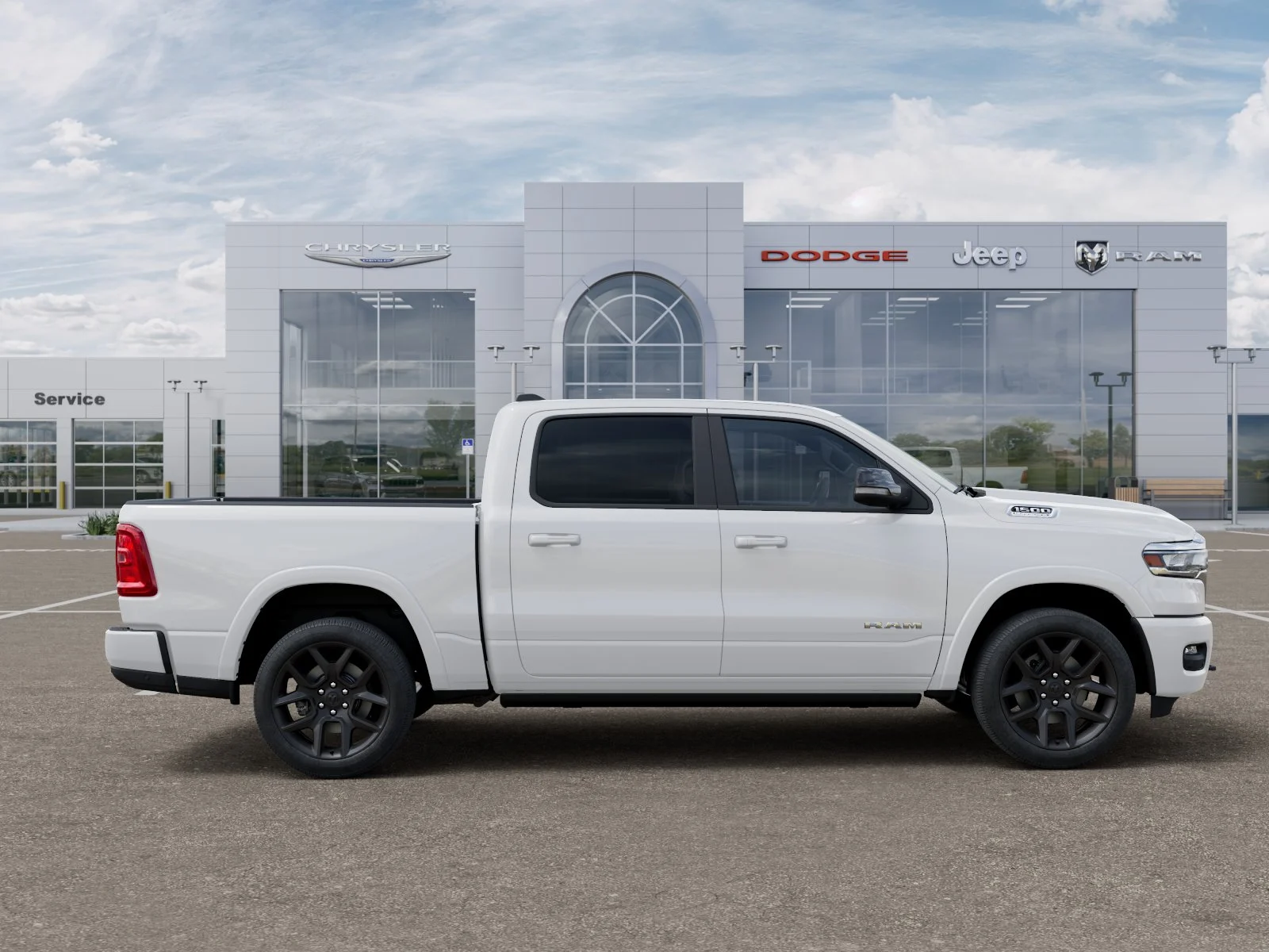 New 2027 Bright White Clear-Coat Exterior Paint RAM Laramie image 56