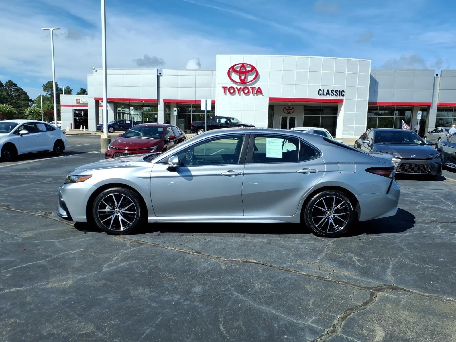 Used 2024 Celestial Silver Metallic Toyota SE image 3
