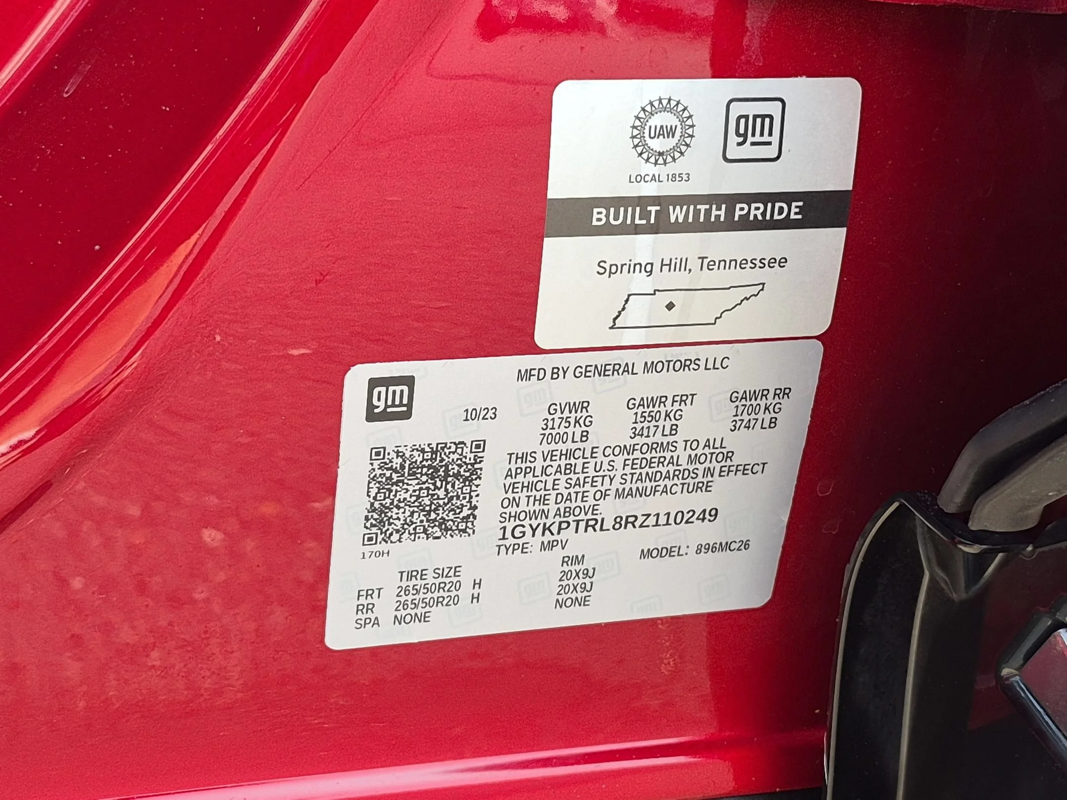 Used 2024 Radiant Red Tintcoat Cadillac Sport image 34