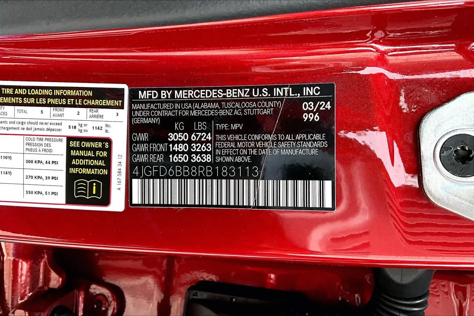 Used 2024 MANUFAKTUR Cardinal Red Metallic Mercedes-Benz AMG® GLE 53 image 34