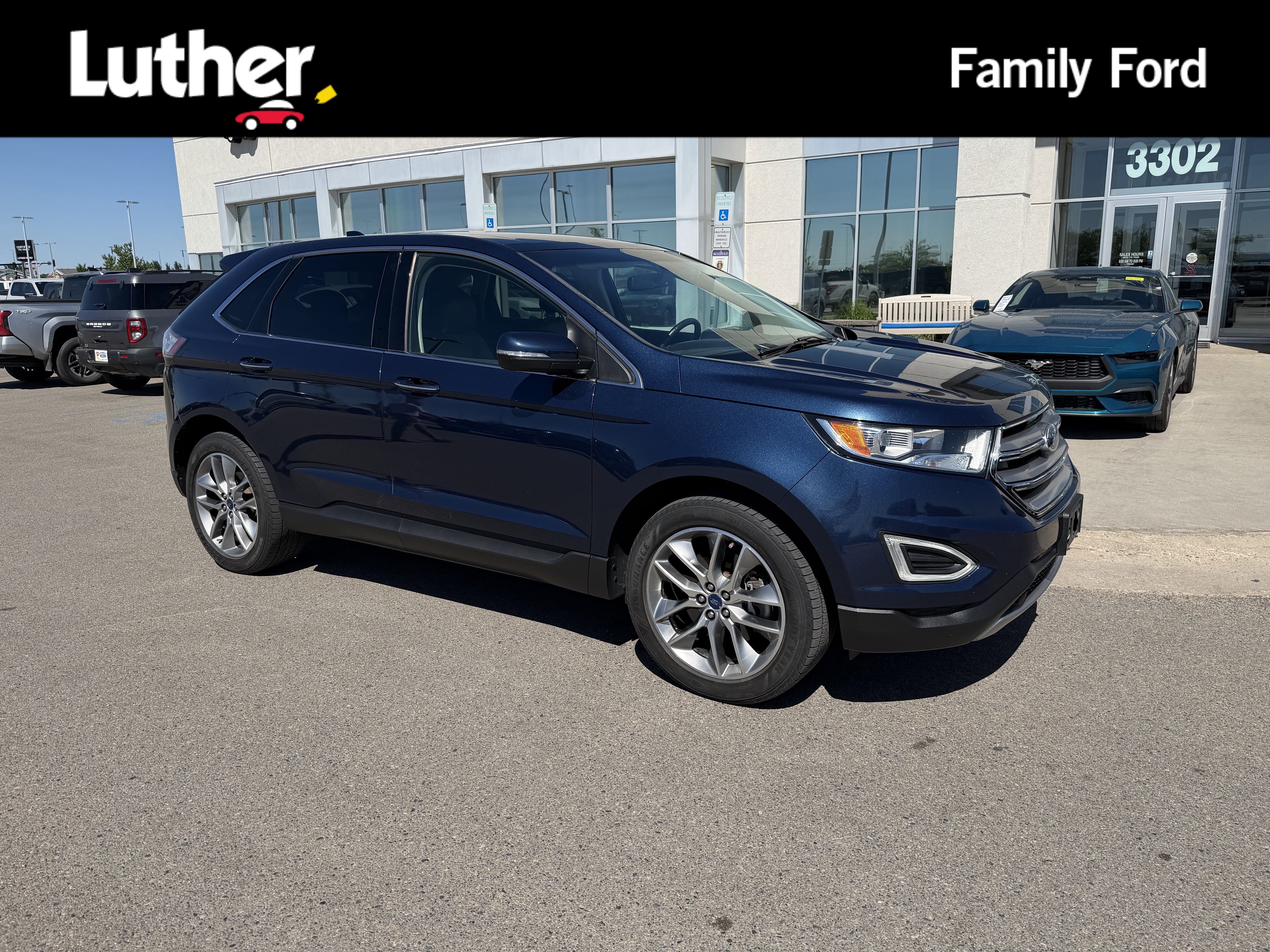 Used 2017 Blue Jeans Metallic Ford Titanium image 1