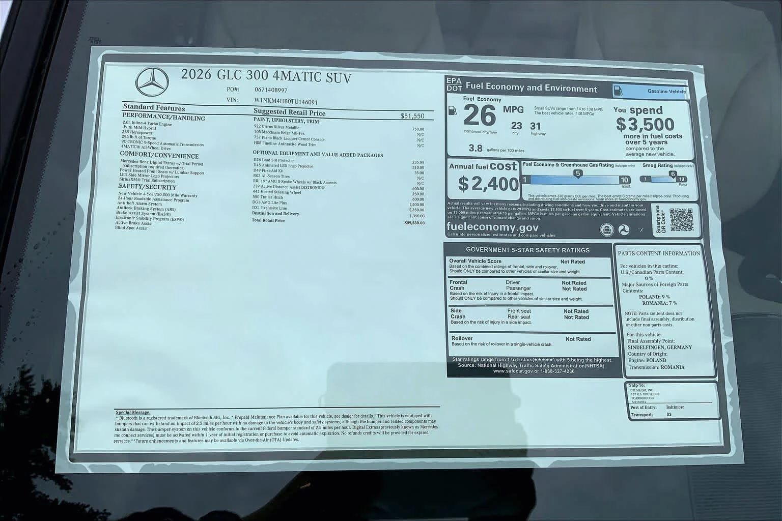 New 2026 Cirrus Silver Metallic Mercedes-Benz GLC 300 image 26
