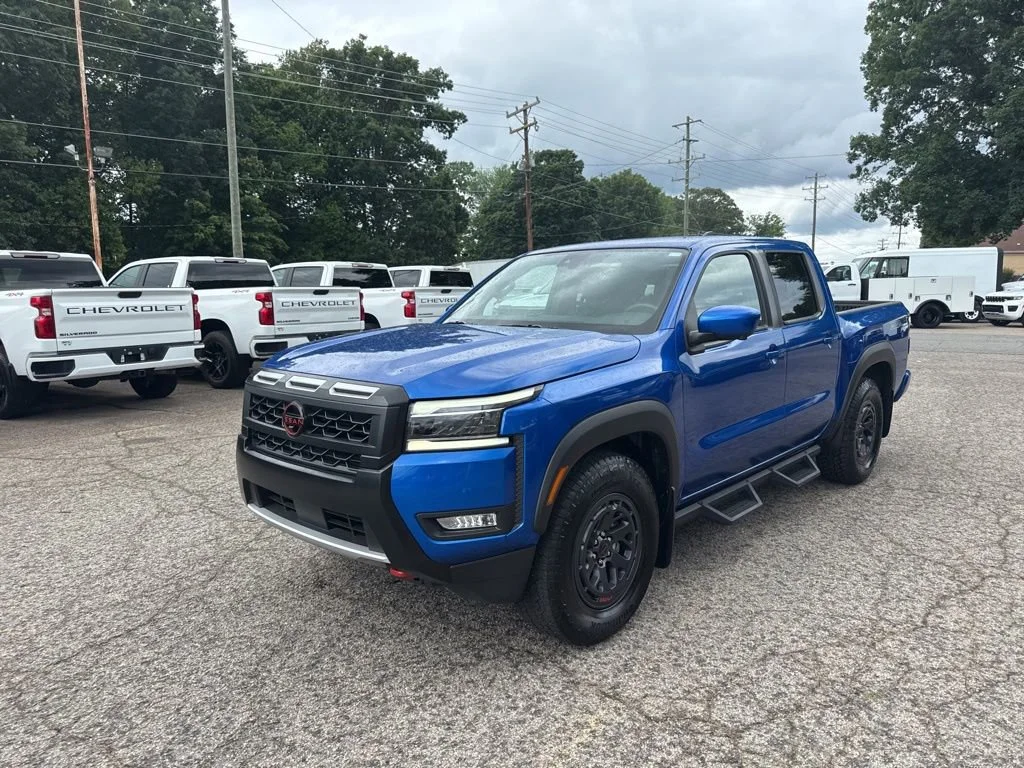 Blue 2025 Nissan Frontier PRO-X Crew Cab RWD Pickup Truck 4X2