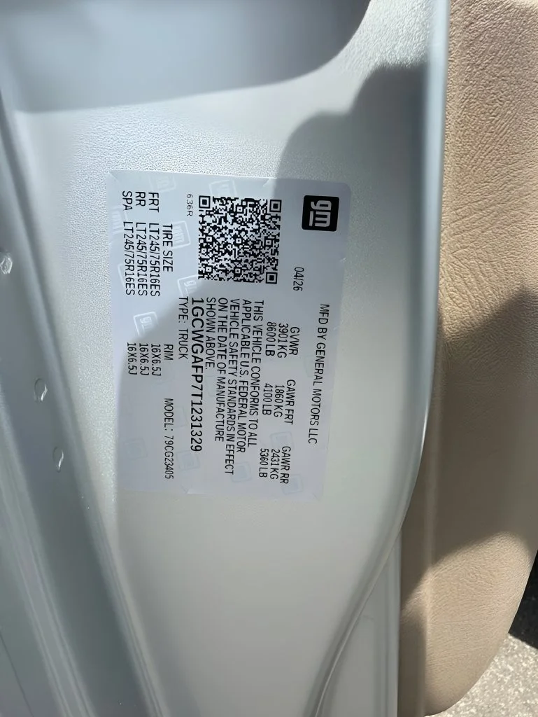 New 2026 Silver Chevrolet Work Van image 28