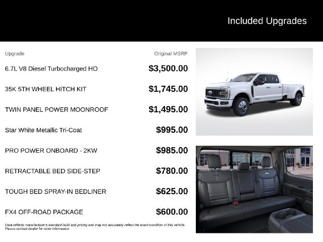 New 2026 Star White Metallic Tri-Coat Ford F-450® Platinum® image 5