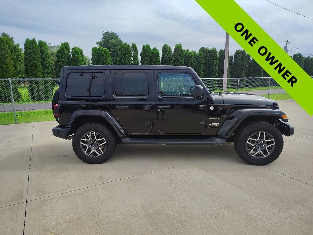 Used 2024 Black Clearcoat Jeep Sahara image 2