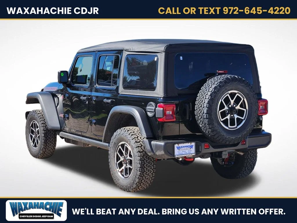New 2026 Black Clear-Coat Exterior Paint Jeep Rubicon image 3