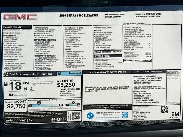2026 GMC Sierra 1500 Elevation - Photo 21