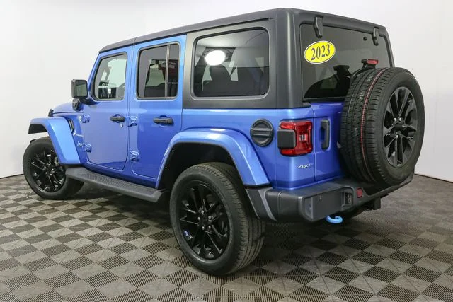 Used 2023 Blue Jeep Sahara 4xe image 10