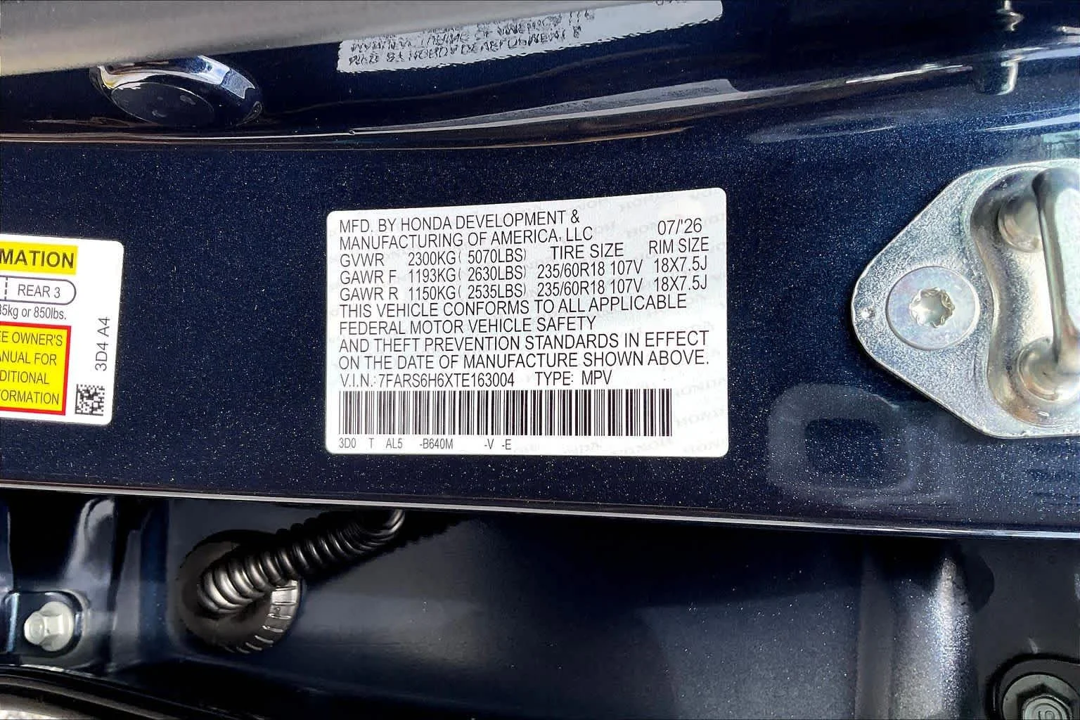 New 2026 Canyon River Blue Metallic Honda TrailSport image 19