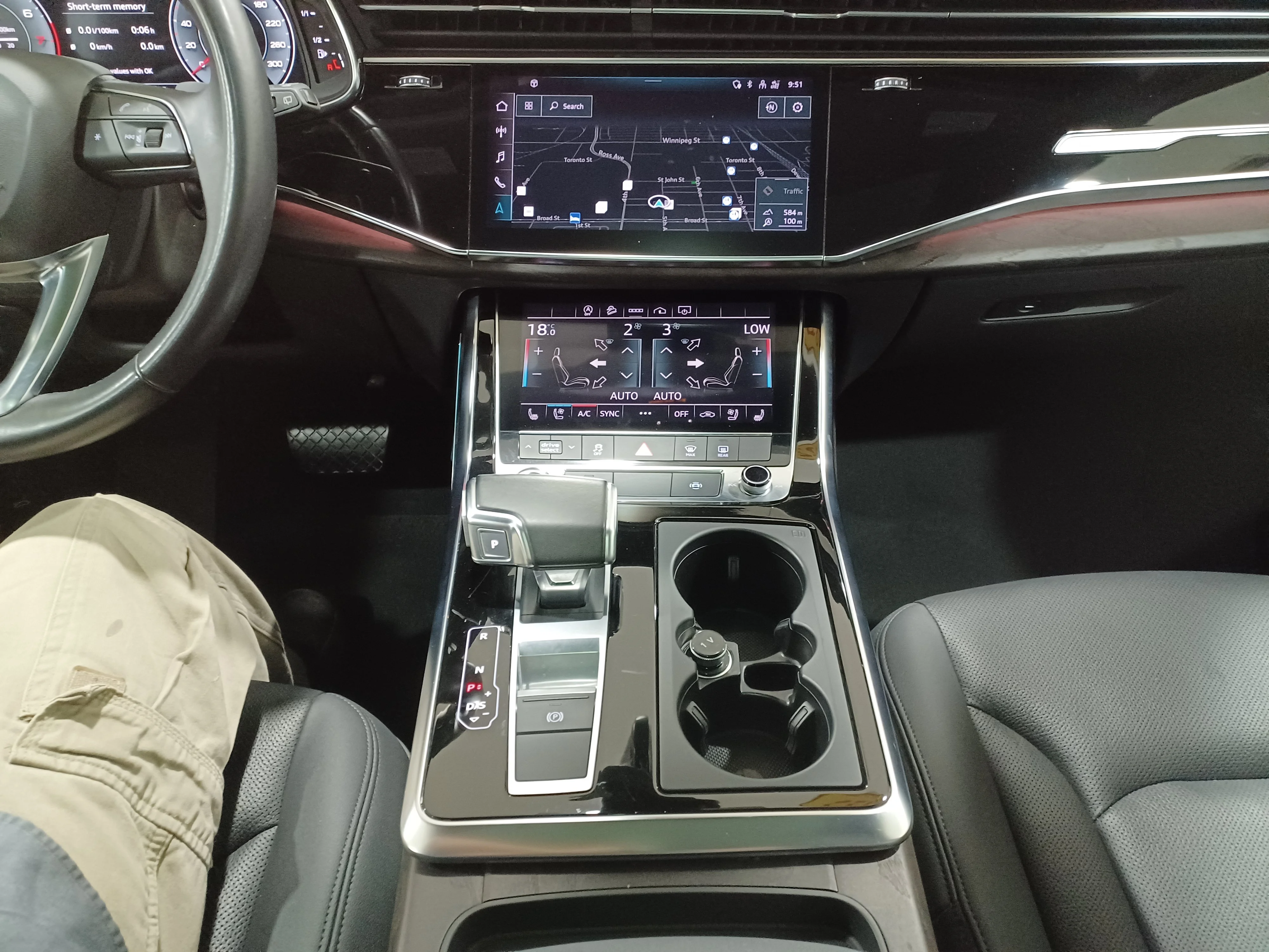 Certified Used 2022 Daytona Gray Pearl Effect Audi Progressiv 55 TFSI AWD*7 Pass | Adaptive Cruise | Nav | 360 Cam | Cooled Leather | Pano Roof image 16