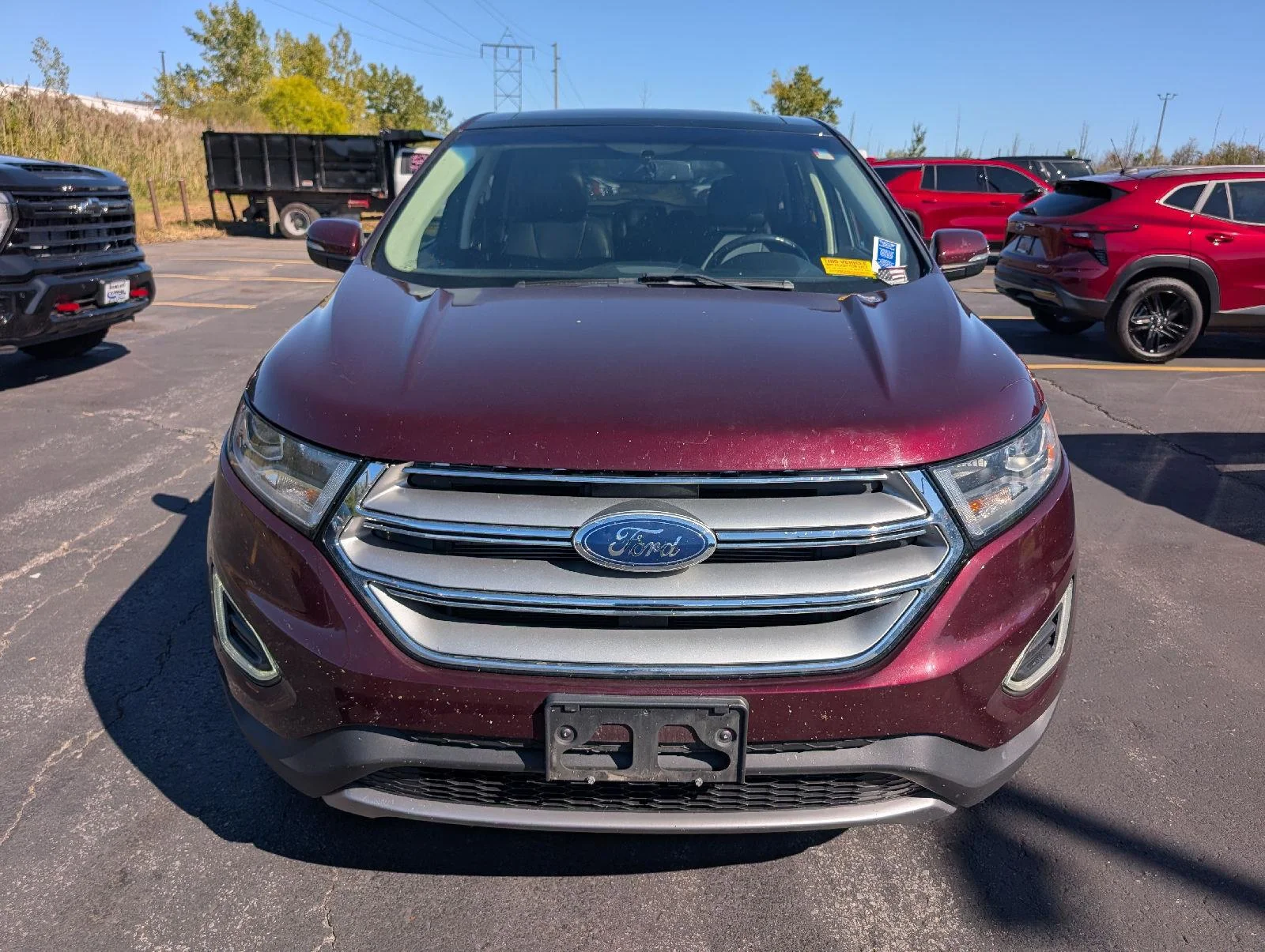 Used 2017 Burgundy Velvet Metallic Tinted Clearcoat Ford Titanium image 2