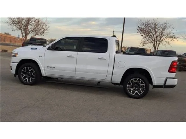 New 2026 Bright White Clear-Coat  Paint Ram LARAMIE CREW CAB 4X4 5