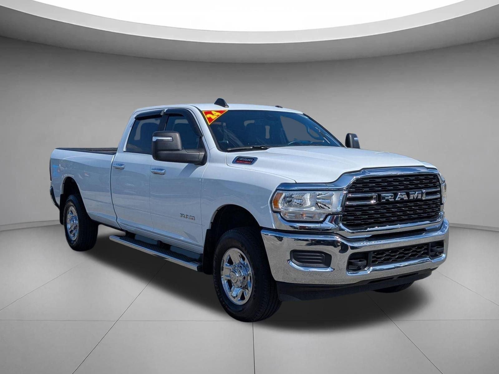 Used 2024 Bright White Clearcoat Ram Big Horn image 3