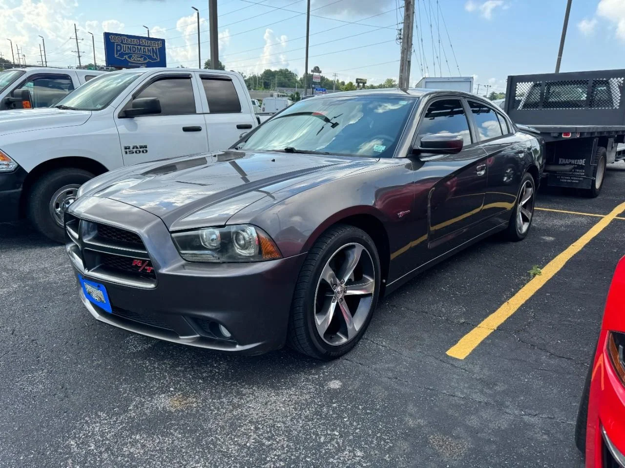 Used 2014 Granite Crystal Clearcoat Metallic Dodge 4dr Sdn RT 100th Anniversary RWD image 7