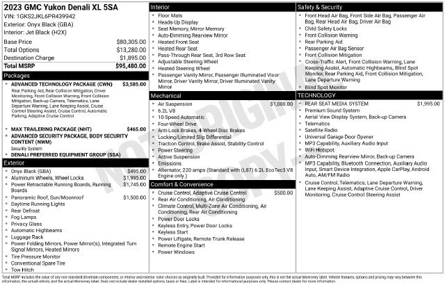 Certified Used 2023 Black GMC Denali image 24