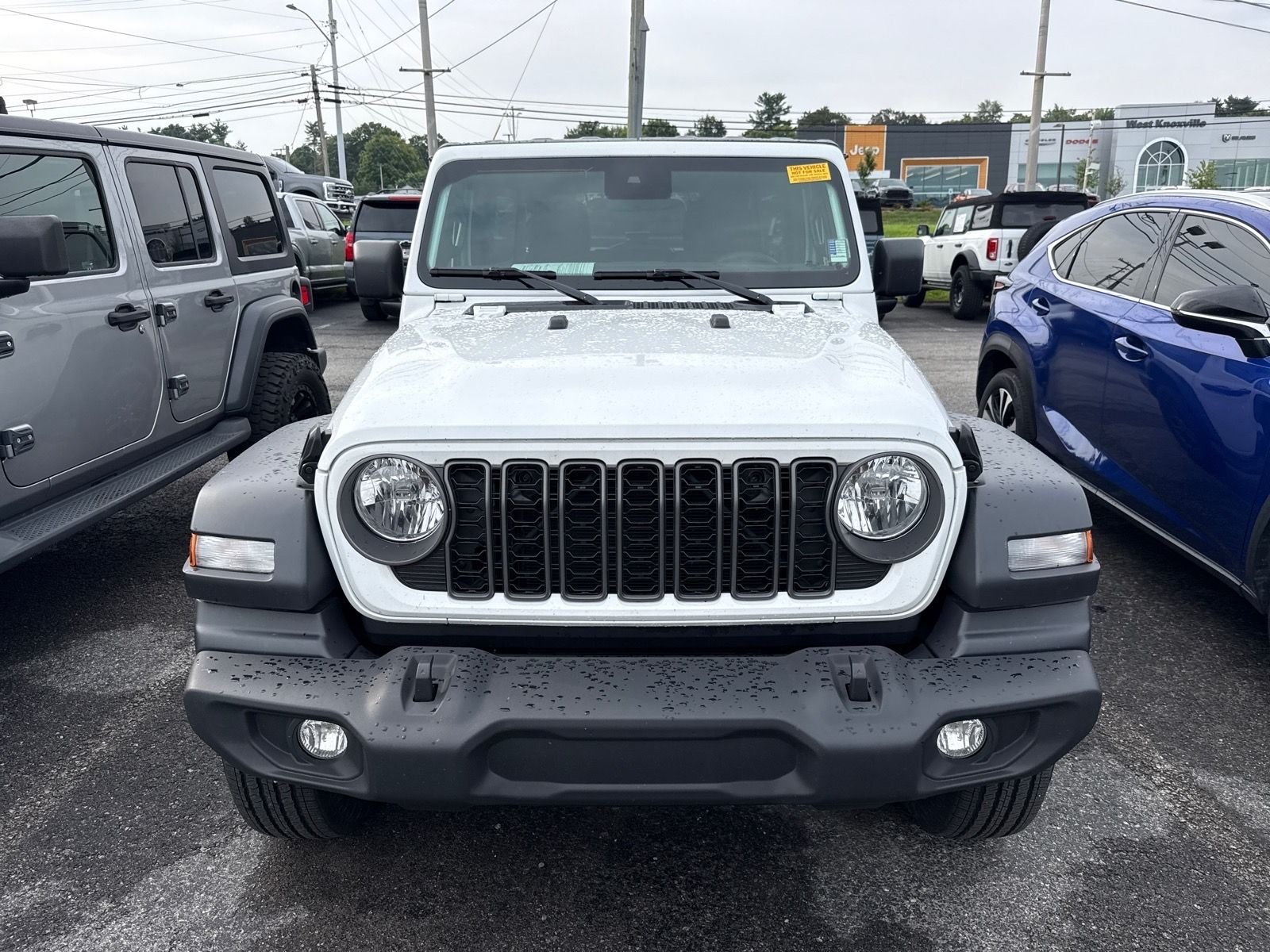 Used 2025 Bright White Clearcoat Jeep Sport S image 7
