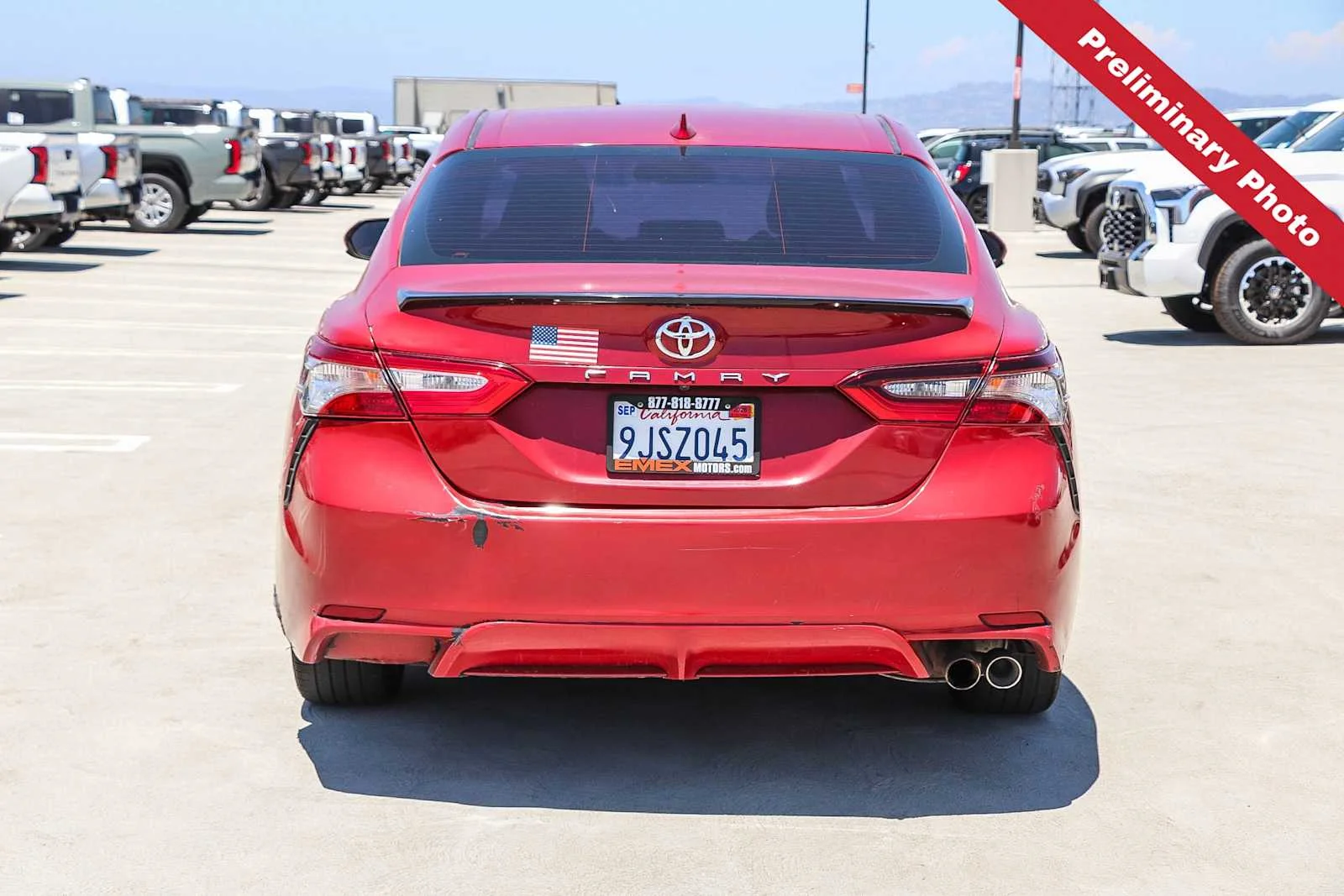 Used 2021 Supersonic Red Toyota SE image 7