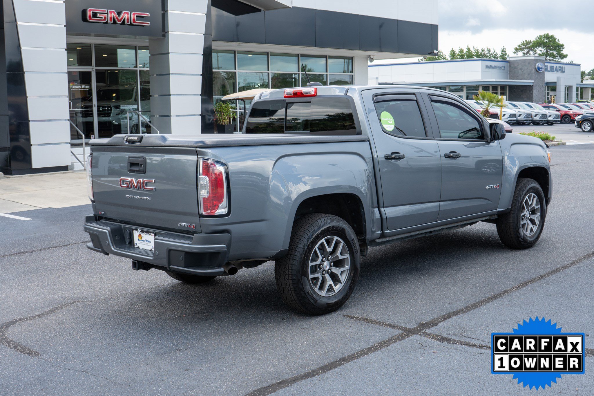 Used 2021 Satin Steel Metallic GMC 4WD AT4 w/Leather image 3