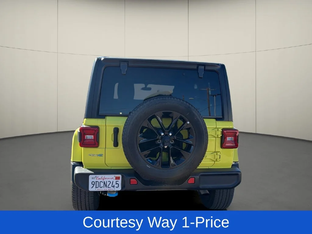 Used 2022 Yellow Jeep Unlimited Sahara 4xe image 8