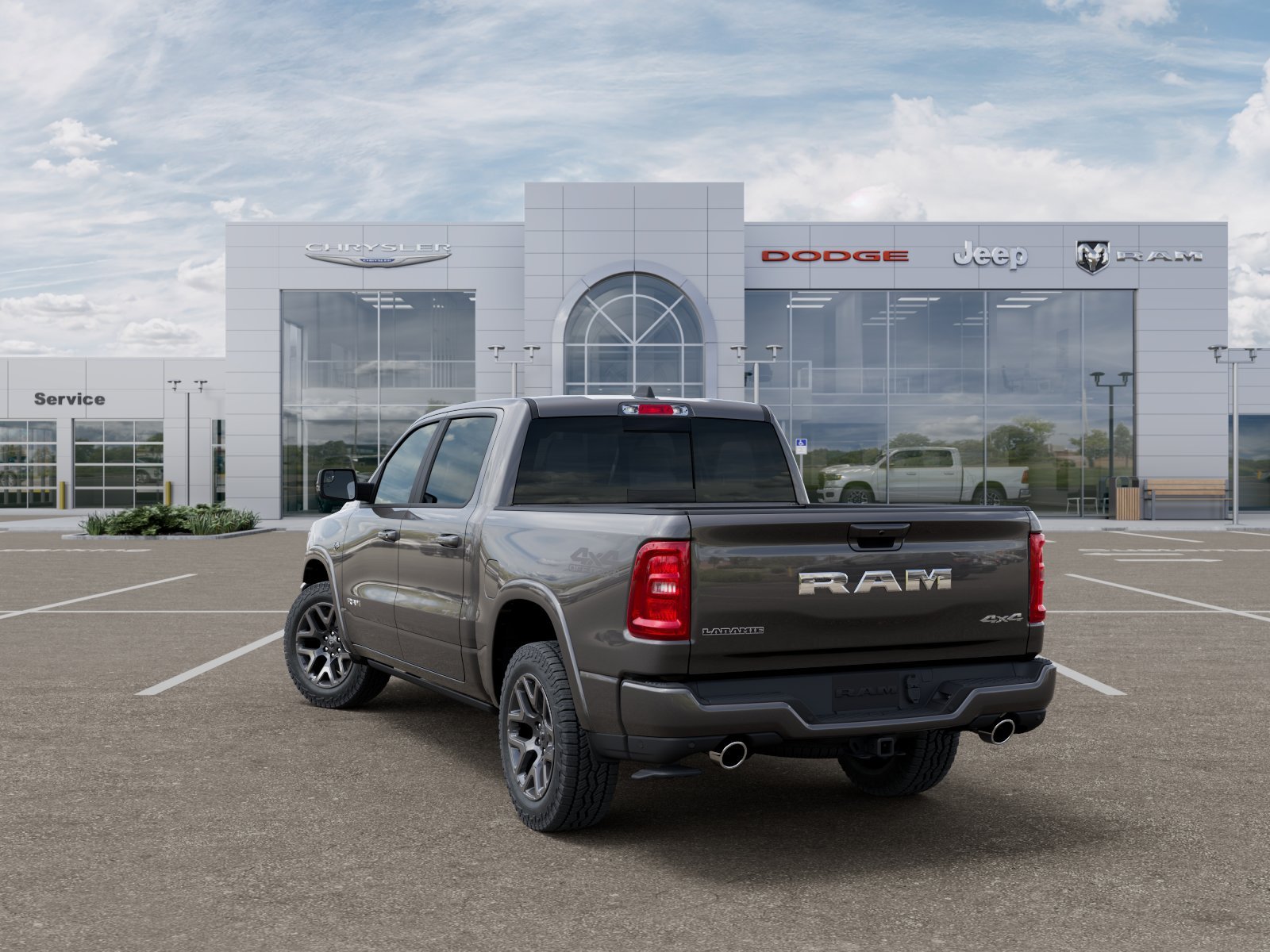 New 2026 Granite Crystal Metallic Clear-Coat Exterior Paint RAM LARAMIE image 3